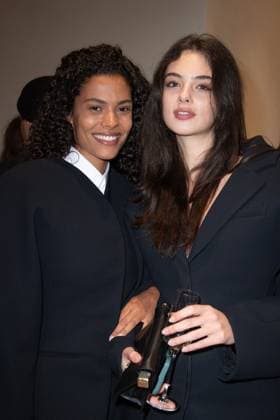 PFW Simon Jacquemus Medal Ceremony Tina Kunakey and Deva Cassel attending the Simon Jacquemus Chevalier de l ordre des Arts et des Lettres Medal Ceremony as part of Paris Fashion Week in Paris, France on March 02, 2024. Photo by Aurore Marechal ABACAPRESS.COM Paris France  Copyright: xMarechalxAurore ABACAx
