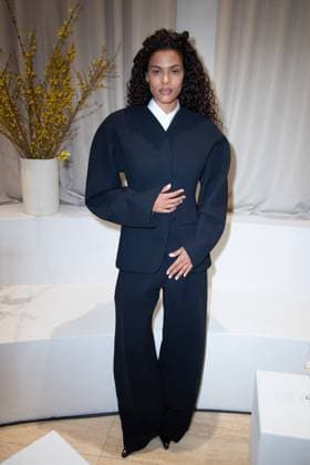 PFW Simon Jacquemus Medal Ceremony Tina Kunakey attending the Simon Jacquemus Chevalier de l ordre des Arts et des Lettres Medal Ceremony as part of Paris Fashion Week in Paris, France on March 02, 2024. Photo by Aurore Marechal ABACAPRESS.COM Paris France  Copyright: xMarechalxAurore ABACAx
