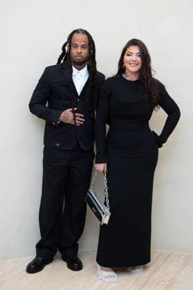 PFW Simon Jacquemus Medal Photocall Kalash and Clara Kata attending the Simon Jacquemus Chevalier de l ordre des Arts et des Lettres Medal Ceremony as part of Paris Fashion Week in Paris, France on March 02, 2024. Photo by Aurore Marechal ABACAPRESS.COM Paris France  Copyright: xMarechalxAurore ABACAx