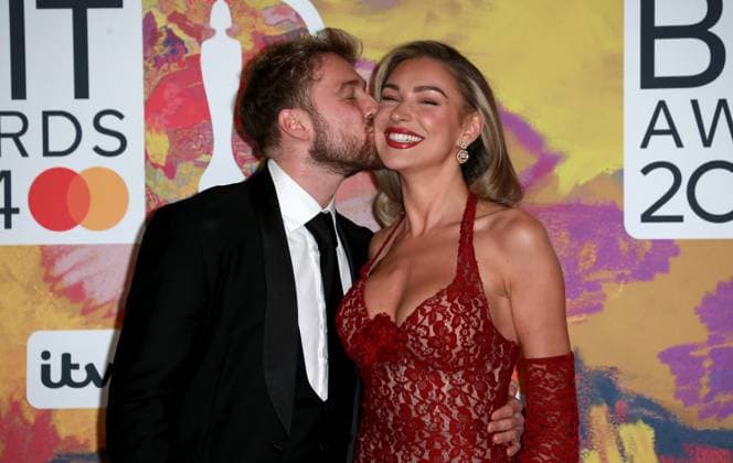 BRIT Awards 2024 at The O2 Arena in London, UK - 02 Mar 2024 Sam Thompson and Zara McDermott attend the BRIT Awards 2024 at The O2 Arena. London United Kingdom Copyright: xFredxDuvalx xSOPAxImagesx FDbritawards12
