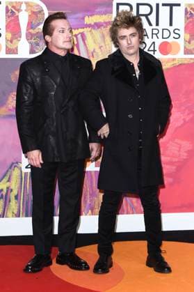 Tre Cool, Billie Joe Armstrong from Green Day at the 44 BRIT Awards 2023 at the O2 Arena London, 02 03 2024 Foto:xS.xVasx xFuturexImagex brit_awards_4683