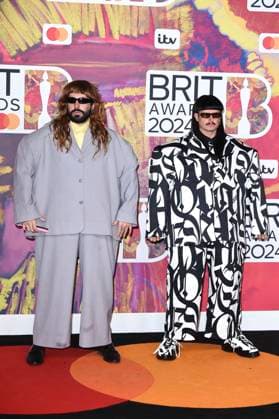 Robin Schulz and Oliver Tree at the presentation of the 44 BRIT Awards 2023 at the O2 Arena London, 02 03 2024 Foto:xS.xVasx xFuturexImagex brit_awards_4695