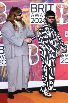 Robin Schulz and Oliver Tree at the presentation of the 44 BRIT Awards 2023 at the O2 Arena London, 02 03 2024 Foto:xS.xVasx xFuturexImagex brit_awards_4696