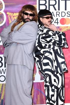 Robin Schulz and Oliver Tree at the presentation of the 44 BRIT Awards 2023 at the O2 Arena London, 02 03 2024 Foto:xS.xVasx xFuturexImagex brit_awards_4699