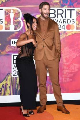 Vick Hope with husband Calvin Harris at the 44 BRIT Awards 2023 at the O2 Arena London, 02 03 2024 Foto:xS.xVasx xFuturexImagex brit_awards_4751