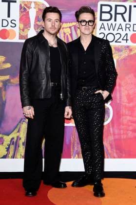 Danny Jones and Tom Fletcher from McFly at the 44 BRIT Awards 2023 at the O2 Arena London, 02 03 2024 Foto:xS.xVasx xFuturexImagex brit_awards_4813