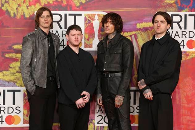 Matt Kean, Lee Malia, Oliver Sykes and Matt Nicholls from Bring Me the Horizon at the 44 BRIT Awards 2023 at the O2 Arena London, 02 03 2024 Foto:xD.xJonesx xFuturexImagex brit_awards_4067