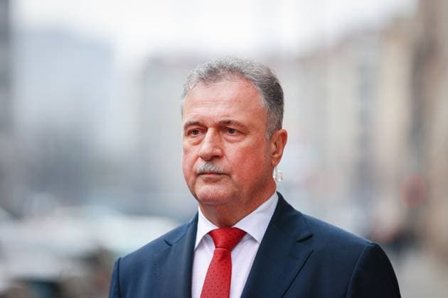 Claus Weselsky mit dem Pressestatement der GDL zu den geplatzten Tarif-Verhandlungen mit der Deutschen Bahn und mit der Ankündigung von weiteren Bahnstreiks ab Mittwoch 6. März, 04.3.2024, GDL Geschäftsstelle, Berlin, Deutschland *** Claus Weselsky with the press statement of the GDL on the failed collective bargaining negotiations with Deutsche Bahn and the announcement of further rail strikes from Wednesday 6 March, 04 3 2024, GDL office, Berlin, Germany kreativmedia_gdl_29