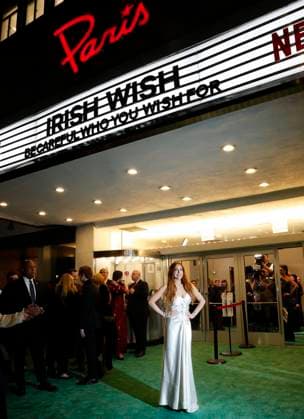 Lindsay Lohan arrives at the screening of Netflix s Irish Wish at Paris Theater on Tuesday, March 5, 2024 in New York City.  NYP20240305152 JohnxAngelillo