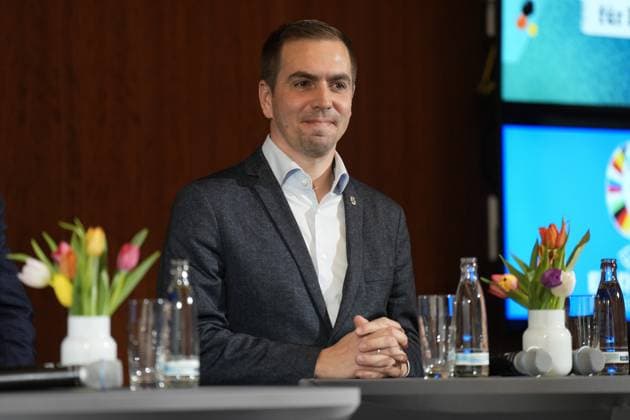 100 Tage vor dem Anpfiff der UEFA EURO 2024, Philipp Lahm 100 Tage vor dem Anpfiff der UEFA EURO 2024 lädt Sport- und Innenministerin Nancy Faeser zum Countdown Event in das Bundesministerium des Innern und für Heimat ein. Mit DFB-Sportdirektor Rudi Völler, Turnierdirektor der UEFA EURO 2024 Philipp Lahm und Turnierbotschafterin Celia äaöic Berlin Berlin GER