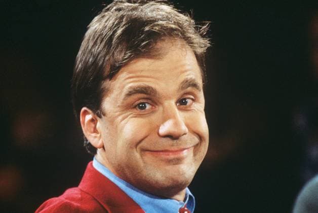 Hubertus Meyer-Burckhardt, Moderator der NDR Talk Show, Fototermin im Fernsehstudio, Hamburg im Januar 1995 *** Hubertus Meyer Burckhardt, presenter of the NDR Talk Show, photo session in the television studio, Hamburg in January 1995