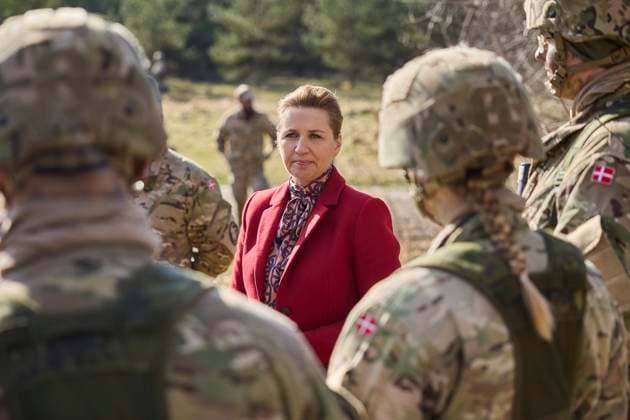 News Themen der Woche KW10 News Bilder des Tages Prime Minister Mette Frederiksen meets conscripts during a visit to Denmark s largest military workplace, Flyvestation Karup (Air Base Karup) in Jutland, Thursday 7 March 2024.. (Photo: Mikkel Berg Pedersen Ritzau Scanpix) , Karup Denmark *** Prime Minister Mette Frederiksen meets conscripts during a visit to Denmark s largest military workplace, Flyvestation Karup Air Base Karup in Jutland, Thursday 7 March 2024 Photo Mikkel Berg Pedersen Ritzau Scanpix , Karup Denmark  Copyright: MikkelxBergxPedersenx COP15921 spdk20240307-154511-L