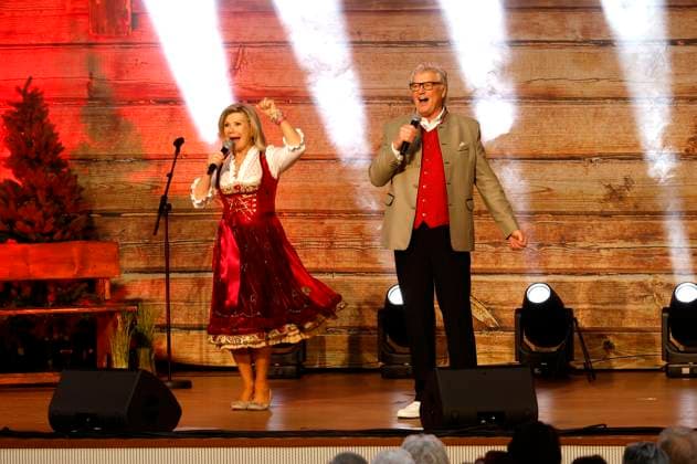 Marianne Michael Hartl at the Kings of Folk Music concert Marianne Michaels farewell tour in the Zerbst town hall, 07 03 2024 Foto:xR.xStoffelsx xFuturexImagex volksmusik_4324