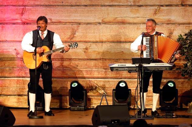 Joakin Stuffer and Otto Demetz Die Ladiner at the Kings of Folk Music concert Marianne Michaels farewell tour in the Zerbst town hall, 07 03 2024 Foto:xR.xStoffelsx xFuturexImagex volksmusik_4336