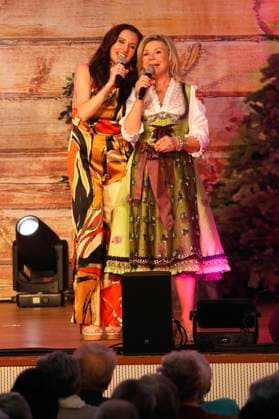 Anita Hofmann and Marianne Hartl at the Kings of Folk Music concert Marianne Michaels farewell tour in the Zerbst town hall, 07 03 2024 Foto:xR.xStoffelsx xFuturexImagex volksmusik_4346