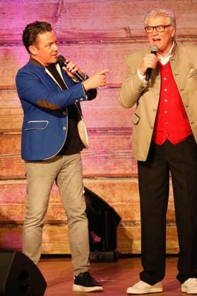 Stefan Mross and Michael Hartl at the Könige der Volksmusik concert Marianne Michaels farewell tour in the Zerbst town hall, 07 03 2024 Foto:xR.xStoffelsx xFuturexImagex volksmusik_4348