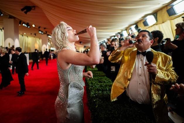 96th Oscars, Academy Awards Florence Pugh and Guillermo Rodriguez on the red carpet of the 96th OscarsÂ® at the DolbyÂ® Theatre at Ovation Hollywood on Sunday, March 10, 2024., Credit:Avalon.red Avalon United States of America, CA, Hollywood  Copyright: xAvalon.redx xAvalonx 0855781859