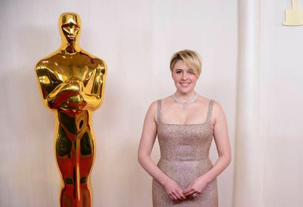 March 10, 2024, Hollywood, California, USA: Greta Gerwig on the red carpet of the 96th Annual Academy Awards on Sunday March 10, 2024 at the Dolby Theater in Hollywood, California. MARK HAMMOND BNS PI Hollywood USA - ZUMAp124 20240310_zaa_p124_542 Copyright: xMarkxHammondx