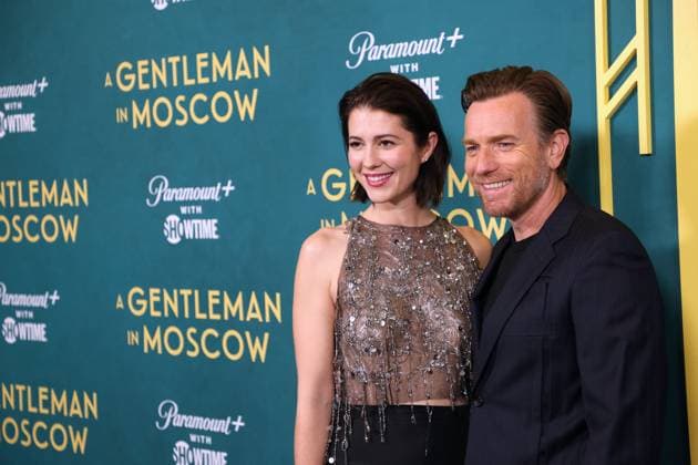 Bilder des Jahres 2024, Entertainment 03 März Entertainment Themen der Woche KW11 Entertainment Bilder des Tages A Gentleman In Moscow Premiere - NYC Mary Elizabeth Winstead and Ewan McGregor attend the premiere of A Gentleman in Moscow at the MoMA museum in New York City, NY, USA on March 12, 2024. Photo by Charles Guerin ABACAPRESS.COM New York City NY United States  Copyright: xGuerinxCharles ABACAx