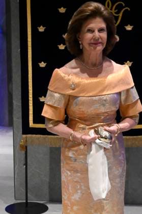Swedish Royals Visit Mexico - Day 1 March 12, 2024, Mexico City, Mexico: Swedish Queen Silvia poses for photos during a banquet as part of their welcoming on the first day of the Swedish State visit to Mexico at the National Palace. on March 12, 2024 in Mexico City, Mexico. (Photo by Carlos Tischler Eyepix Group ABACAPRESS.COM) Mexico City Mexico  Copyright: xTischlerxCarlos Eyepix ABACAx