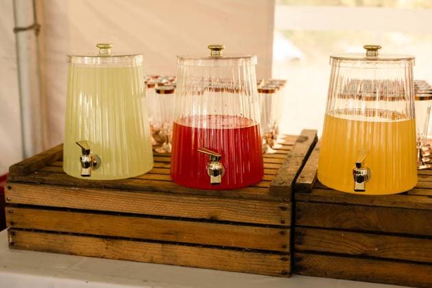 Assorted glass jars of lemonade Shell Lake, Wisconsin, United States R_KESY240311-1367093-01