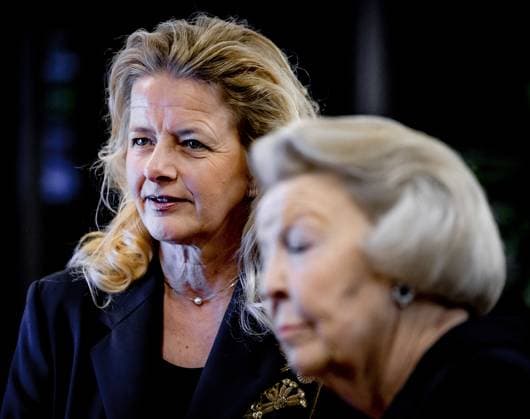 THE HAGUE - Princess Beatrix and Princess Mabel during the presentation of the tenth Prince Friso Engineering Prize at The Hague University of Applied Sciences. The winner of the prize can call himself Engineer of the Year for a year. ANP REMKO DE WAAL netherlands out - belgium out  Copyright: xx x493625496x originalFilename: 493625496.jpg