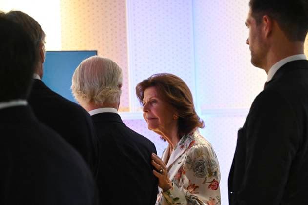 Swedish Royals Visit Mexico - Day 2 March 13, 2024, Mexico City, Mexico: Swedish Queen Silvia and Swedish King Carl XV take a tour during the opening of the new engineering center of the telecommunications Swedish company Ericsson on the second day of the Swedish State visit to Mexico. on March 13, 2024 in Mexico City, Mexico. (Photo by Carlos Tischler Eyepix Group ABACAPRESS.COM) Mexico City Mexico  Copyright: xTischlerxCarlos Eyepix ABACAx
