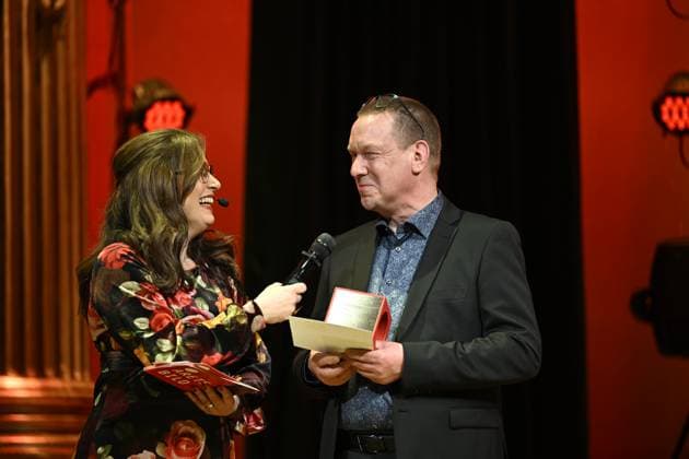 STOCKHOLM, SWEDEN 20240314 Niklas Gustavsson, Helsingborgs Dagblad winner in the category Everyday Life Picture Abroad at the Picture of the Year award ceremony at Nalen in Stockholm STOCKHOLM SWEDEN x10050x  Copyright: xPontusxLundahl TTx ARETS BILD 2024 frzHA5FRPLA