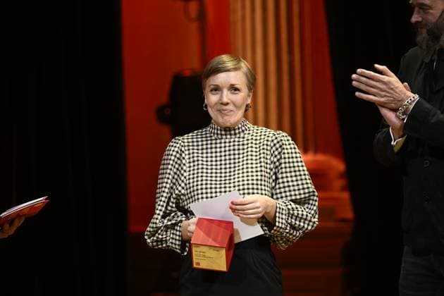 STOCKHOLM, SWEDEN 20240314 Maja Karlström Photo, editing reporter DN winner in the TV Sport category at the Picture of the Year award ceremony at Nalen in Stockholm STOCKHOLM SWEDEN x10050x  Copyright: xPontusxLundahl TTx ARETS BILD 2024 jQs-hyYUQ6o