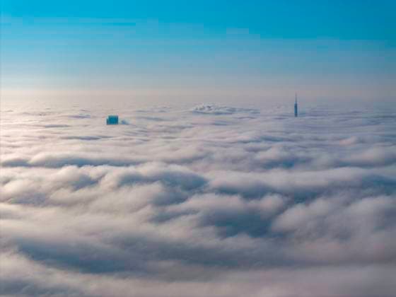 Creative Highlights World High-rise Buildings Loom in Advection Fog in Huai an High-rise buildings are looming in advection fog in the Qingjiangpu district of Huai an city, Jiangsu province, China, on March 15, 2024. Huai an China  Copyright: xCFOTOx originalFilename: cfoto-highrise240315_npV5k.jpg