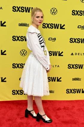 March 14, 2024, Austin, Tx, United States of America: Actress LUCY BOYNTON on the red carpet for the premier of The Greatest Hits during the South by Southwest Film and Music Festival on March 14, 2024 at the Paramount Theater in Austin, Texas. Austin United States of America - ZUMAw132 20240314_zap_w132_065 Copyright: xTomxWalkox