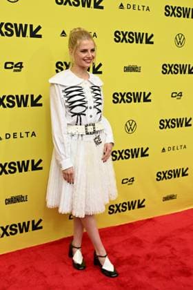 March 14, 2024, Austin, Tx, United States of America: Actress LUCY BOYNTON on the red carpet for the premier of The Greatest Hits during the South by Southwest Film and Music Festival on March 14, 2024 at the Paramount Theater in Austin, Texas. Austin United States of America - ZUMAw132 20240314_zap_w132_071 Copyright: xTomxWalkox