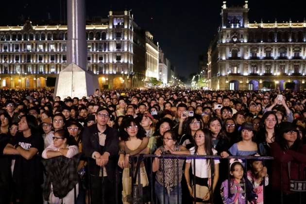 Time for Women: Festival for Equality Concert March 16, 2024, Mexico City, Mexico: Hundred of people attend at Mexico City Zocalo to enjoy the free concert as part of the Time for Women: Festival for equality. on March 16, 2024 in Mexico City, Mexico (Photo by Luis Barron Eyepix Group) Copyright: xLuisxBarronx xEyepixxGroupx LB20240316J10