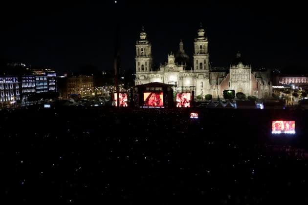 Time for Women: Festival for Equality Concert March 16, 2024, Mexico City, Mexico: Hundred of people attend at Mexico City Zocalo to enjoy the free concert as part of the Time for Women: Festival for equality. on March 16, 2024 in Mexico City, Mexico (Photo by Luis Barron Eyepix Group) Copyright: xLuisxBarronx xEyepixxGroupx LB20240316J22