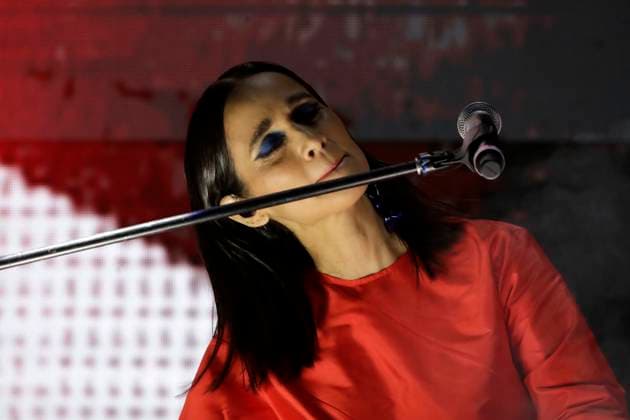 Time for Women: Festival for Equality Concert March 16, 2024, Mexico City, Mexico: Singer Julieta Venegas, performs during a free concert as part of the Time for Women: Festival for equality at the Mexico City Zocalo. on March 16, 2024 in Mexico City, Mexico (Photo by Luis Barron Eyepix Group) Copyright: xLuisxBarronx xEyepixxGroupx LB20240316J16