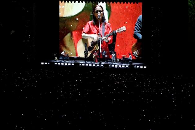 Time for Women: Festival for Equality Concert March 16, 2024, Mexico City, Mexico: Singer Julieta Venegas, performs during a free concert as part of the Time for Women: Festival for equality at the Mexico City Zocalo. on March 16, 2024 in Mexico City, Mexico (Photo by Luis Barron Eyepix Group) Copyright: xLuisxBarronx xEyepixxGroupx LB20240316J21