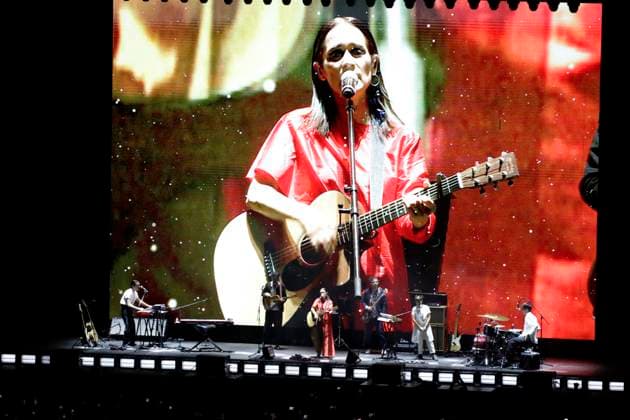 Time for Women: Festival for Equality Concert March 16, 2024, Mexico City, Mexico: Singer Julieta Venegas, performs during a free concert as part of the Time for Women: Festival for equality at the Mexico City Zocalo. on March 16, 2024 in Mexico City, Mexico (Photo by Luis Barron Eyepix Group) Copyright: xLuisxBarronx xEyepixxGroupx LB20240316J20