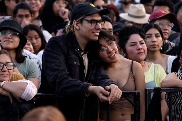 March 16, 2024, Mexico City, Ciudad de Mexico, Mexico: March 16, 2024, Mexico City, Mexico: Hundred of people attend at Mexico City Zocalo to enjoy the free concert as part of the Time for Women: Festival for equality. on March 16, 2024 in Mexico City, Mexico Mexico City Mexico - ZUMAe321 20240316_zea_e321_008 Copyright: xLuisxBarronx xEyepixxGroupx