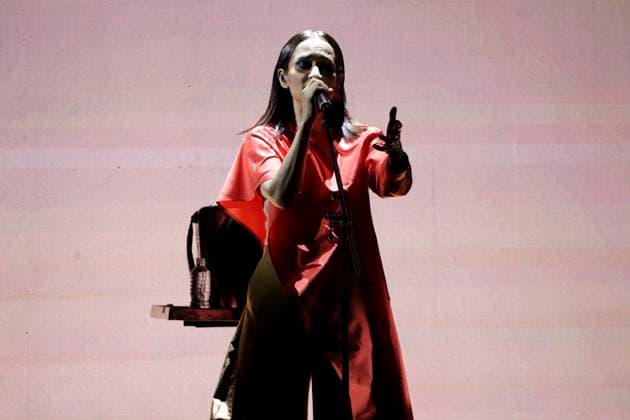 March 16, 2024, Mexico City, Ciudad de Mexico, Mexico: March 16, 2024, Mexico City, Mexico: Singer Julieta Venegas, performs during a free concert as part of the Time for Women: Festival for equality at the Mexico City Zocalo. on March 16, 2024 in Mexico City, Mexico Mexico City Mexico - ZUMAe321 20240316_zea_e321_027 Copyright: xLuisxBarronx xEyepixxGroupx