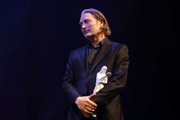 Actor Mads Mikkelsen wins a Bodil for best male lead role in the movie The Promised Land Bastarden Bodil Award 2024 at the People s Theatre in Copenhagen on Saturday, March 16, 2024 Photo Claus Bech Ritzau Scanpix , Copenhagen Denmark  Copyright: fotograf@clausbech.dk ClausxBechx spdk20240316-235051-L