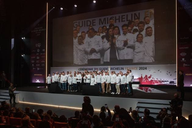 Michelin Guide For France Awards Ceremony - Tours A genreeal view of the Michelin Guide for France 2024 awards ceremony in Tours, center France on March 18, 2024. The Michelin guide awarded on March 18, 2024 62 stars to French restaurants, a class of 2024 rich in first honors, with 52 first stars, eight second stars and two triple-starred houses. Photo by Pascal Avenet ABACAPRESS.COM Tours Indre-et-Loire (37) France  Copyright: xAvenetxPascal ABACAx