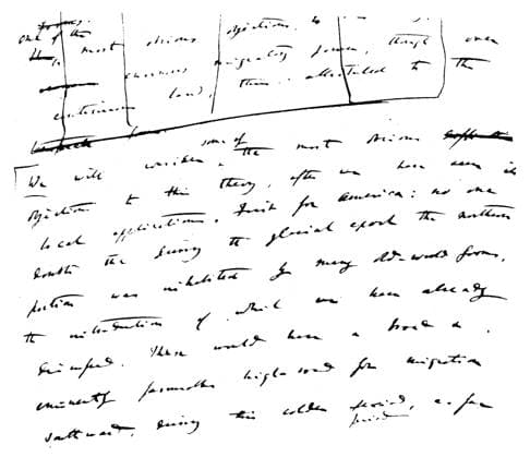 CHARLES ROBERT DARWIN (1809-1882). English naturalist. Part of one of the few remaining leaves of Darwin s manuscript of The Origin of the Species.  Copyright: xGRANGERx xGRANGERx 0014016