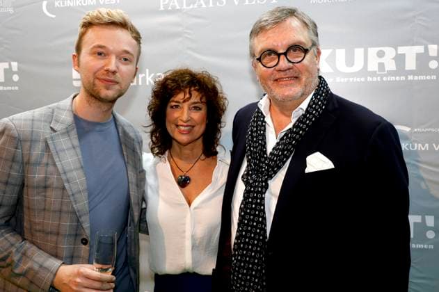 Marc Weide, Isabel Varell and Hape Kerkeling at the Recklinghäuser Hurz comedy award ceremony at the Ruhrfestspielhaus Recklinghausen, 18 03 2024 Foto:xT.xSchröerx xFuturexImagex hurz_4336