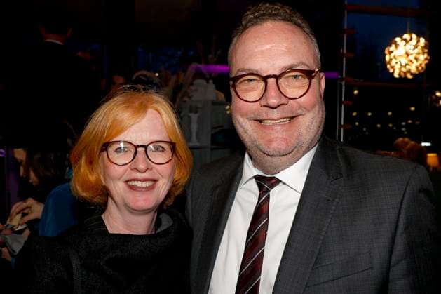 Bobo Klimpel with his wife Sabine at the Recklinghäuser Hurz comedy award ceremony at the Ruhrfestspielhaus Recklinghausen, 18 03 2024 Foto:xT.xSchröerx xFuturexImagex hurz_4342