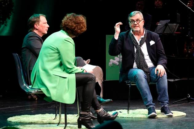Achim Hagemann, Steffi Neu and Hape Kerkeling at the Recklinghäuser Hurz comedy award ceremony at the Ruhrfestspielhaus Recklinghausen, 18 03 2024 Foto:xT.xSchröerx xFuturexImagex hurz_4395