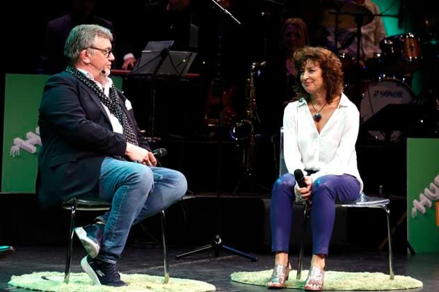 Hape Kerkeling and Isabel Varell at the Recklinghäuser Hurz comedy award ceremony at the Ruhrfestspielhaus Recklinghausen, 18 03 2024 Foto:xT.xSchröerx xFuturexImagex hurz_4407