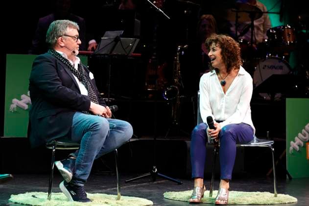 Hape Kerkeling and Isabel Varell at the Recklinghäuser Hurz comedy award ceremony at the Ruhrfestspielhaus Recklinghausen, 18 03 2024 Foto:xT.xSchröerx xFuturexImagex hurz_4408