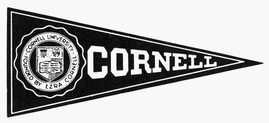 PENNANT: CORNELL. A pennant from Cornell University, Ithaca, New York.  Copyright: xGRANGERx xGRANGERx 0018298