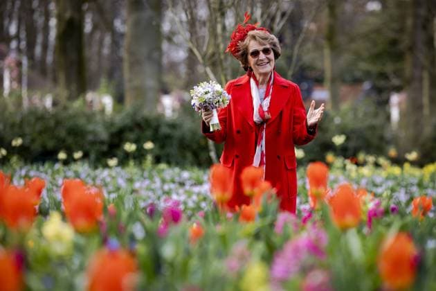 Bilder des Jahres 2024, Entertainment 03 März Entertainment Themen der Woche KW12 Entertainment Bilder des Tages LISSE - Princess Margriet during the opening of the Keukenhof. The flower exhibition is celebrating its 75th anniversary. ANP ROBIN VAN LONKHUIJSEN netherlands out - belgium out  Copyright: xx x494077359x originalFilename: 494077359.jpg