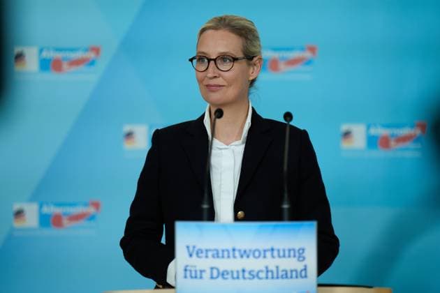 News Themen der Woche KW12 News Bilder des Tages AfD-Bundestagsfraktion, Alice Weidel Fraktionssitzung AfD-Bundestagsfraktion, Pressestatement, Vorsitzende der AfD-Bundestagsfraktion, Bundessprecher, Alice Weidel Berlin Berlin GER *** AfD parliamentary group, Alice Weidel parliamentary group meeting AfD parliamentary group, Press statement, Chairwoman of the AfD parliamentary group, Federal Spokesperson, Alice Weidel Berlin Berlin GER